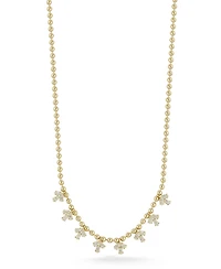 Rachel Zoe 14K Gold Plated Sterling Silver Marquise Charm Necklace