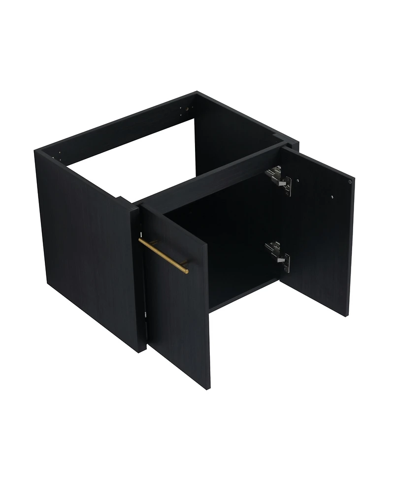 24 Inch Wall-mounted Bathroom Vanity (Only the Cabinet Body, No Top Sink