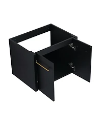 24 Inch Wall-mounted Bathroom Vanity (Only the Cabinet Body, No Top Sink