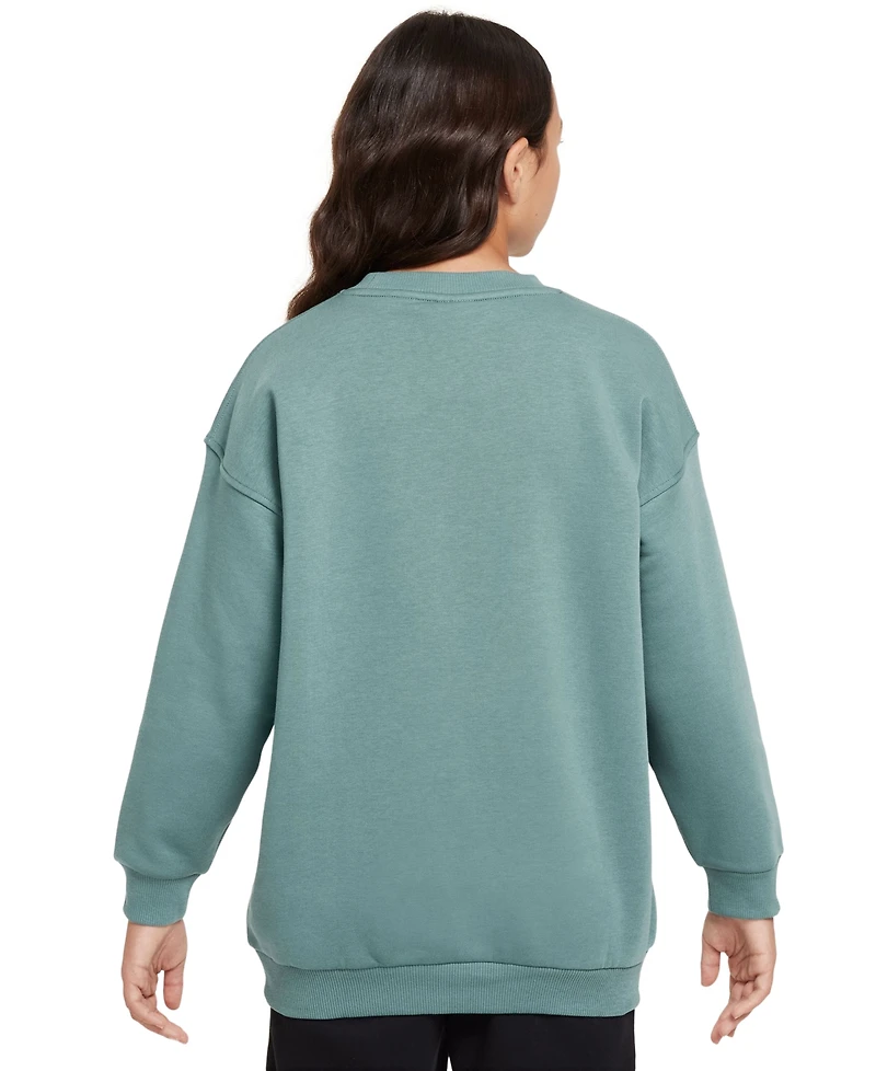 Nike Big Girls Sportswear Club Fleece Oversized-Fit Sweatshirt