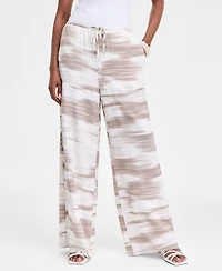 I.n.c. International Concepts Women's Printed Wide-Leg Pants, Exclusively at Macy's