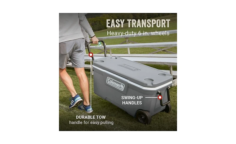 Coleman 316 Series 100 Qt. Wheeled Cooler