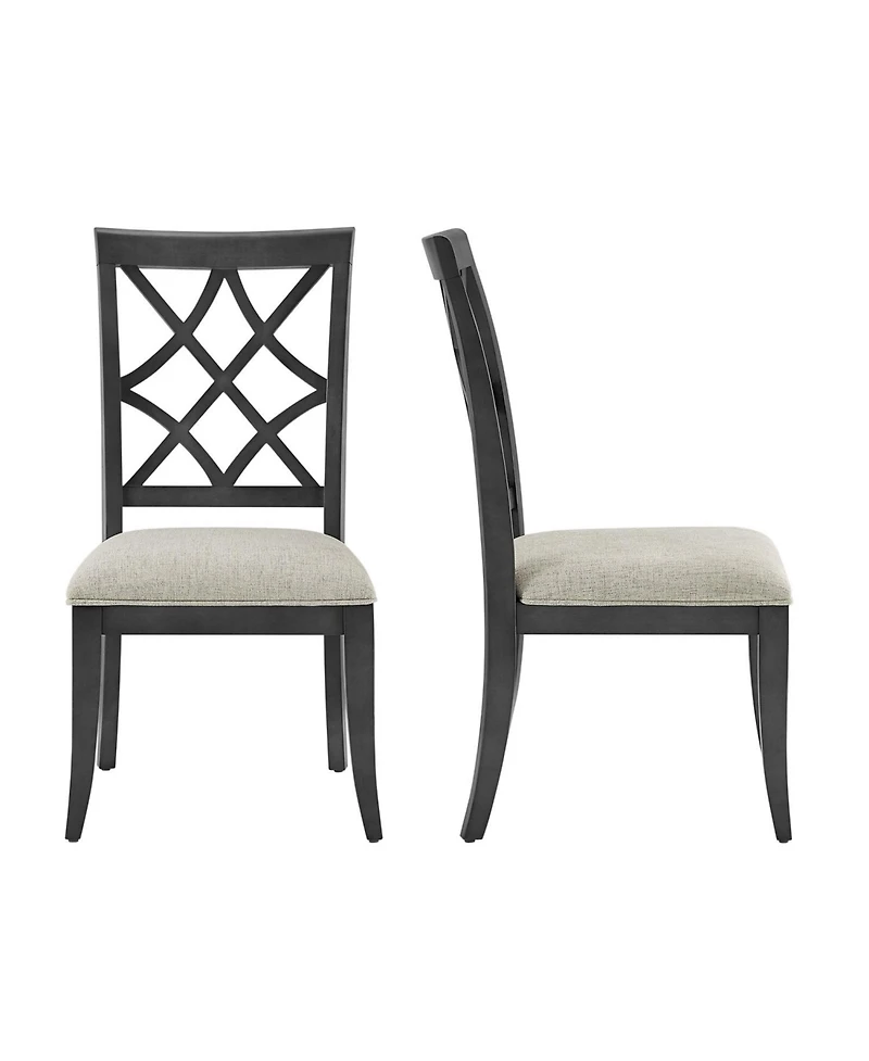 Streamdale Mid-Century Modern Upholstered Dining Chairs (Set of 2)