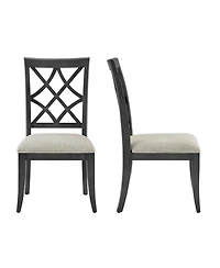 Streamdale Mid-Century Modern Upholstered Dining Chairs (Set of 2)