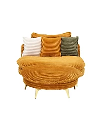 Streamdale Corduroy Sofa Fabric with Pillows, 65