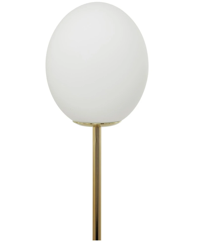 Rosemary Lane 73" Metal Curved Orb 2 Light Room Floor Lamp