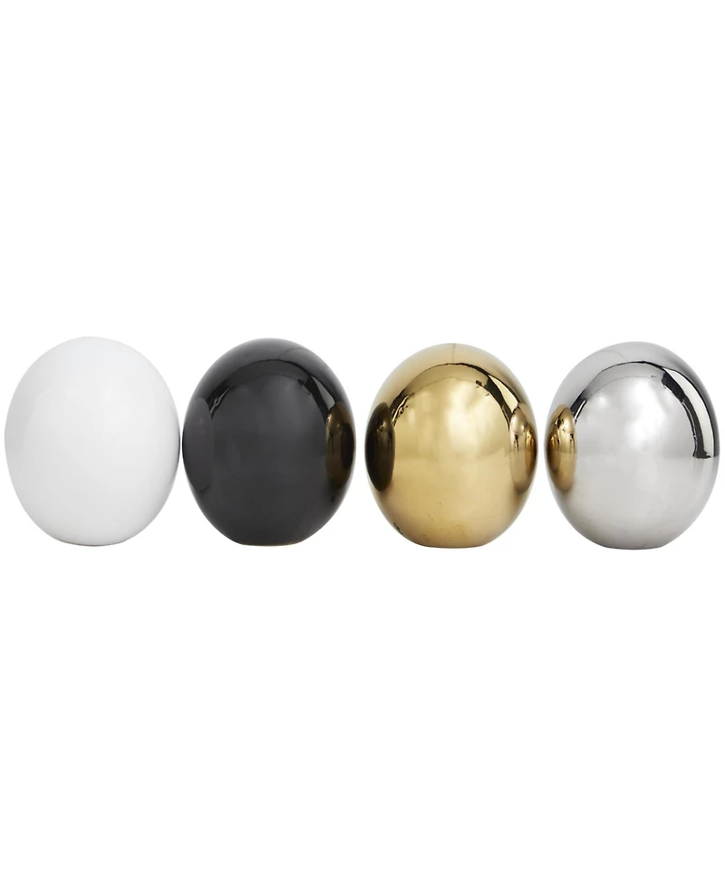 Rosemary Lane 4" Ceramic Orbs Vase Filler, Set of 4