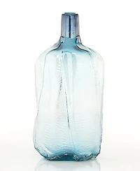 Rosemary Lane Glass Abstract Handmade Blown Decorative Vase, 16"