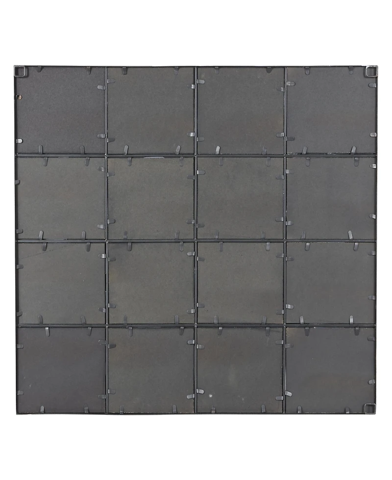 Rosemary Lane 45" Metal Window Pane Inspired Room Wall Mirror