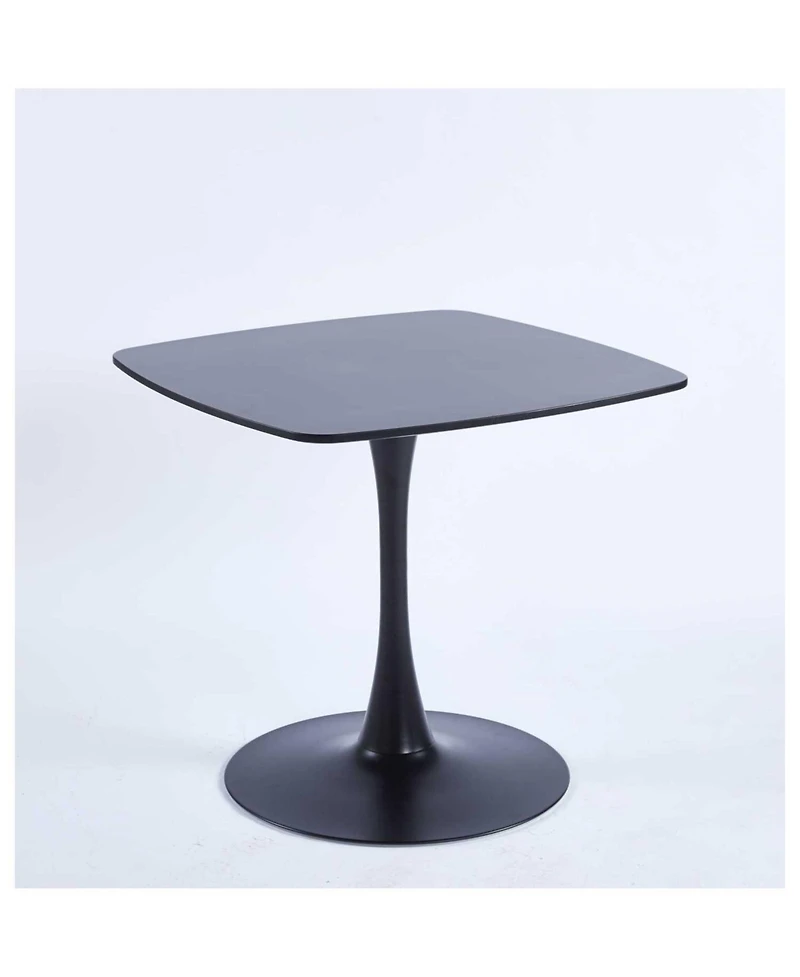 Streamdale 31.5inch Special Dining Table,Mdf Dining Table, Kitchen Table,Black,exective desk