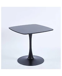 Streamdale 31.5inch Special Dining Table,Mdf Dining Table, Kitchen Table,Black,exective desk