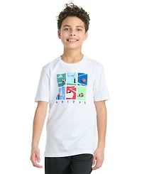 adidas Big Boy Short Sleeve Multi-Sport Grid Graphic T-Shirt