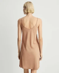 Mango Women's Lace Trim Cotton Nightdress