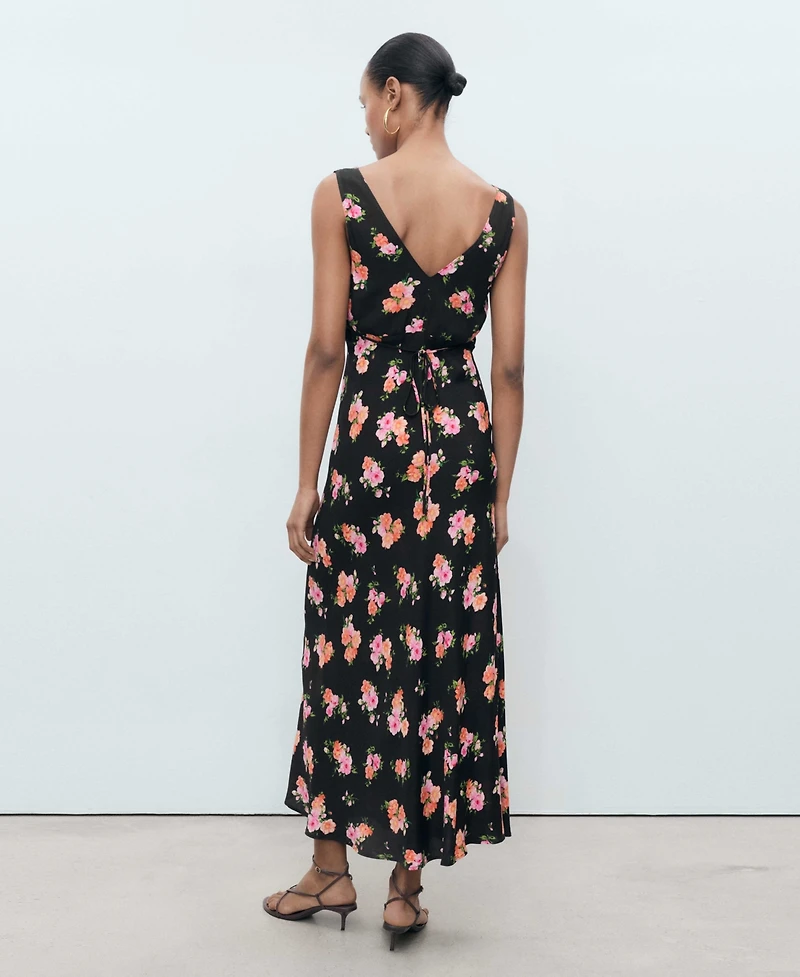 Mango Women's Floral Midi Dress