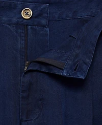 Mango Women's Denim-Effect Lyocell Pants