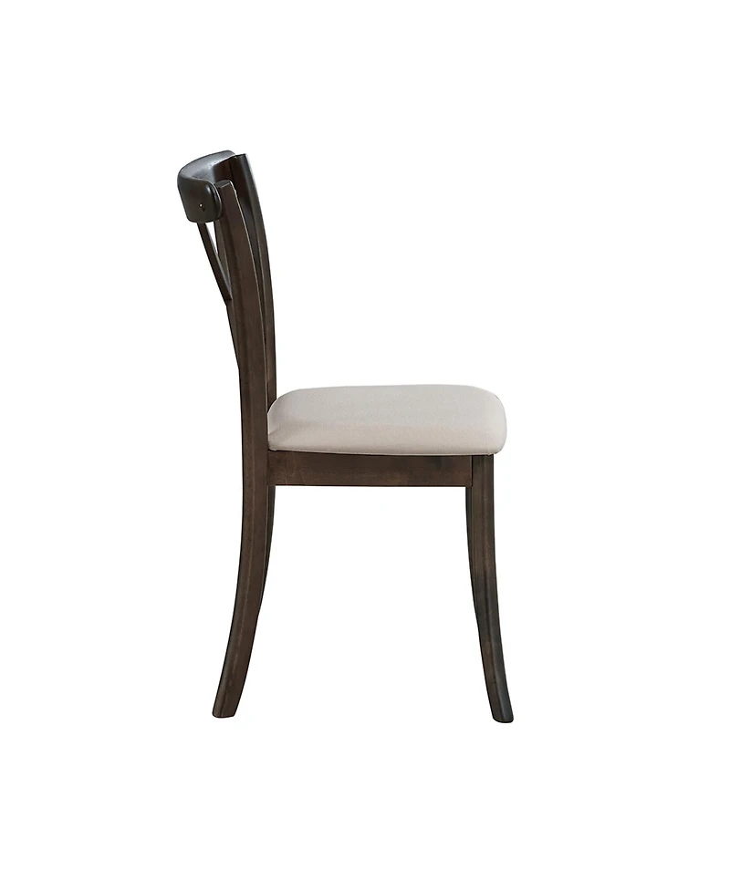 Streamdale Wooden Cross-Back Dining Chairs, Set of 2