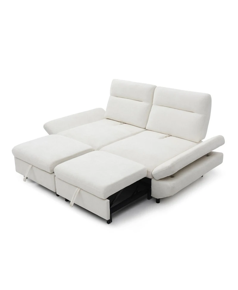 Streamdale 3-in-1 Convertible Sofa Bed with Adjustable Backrest