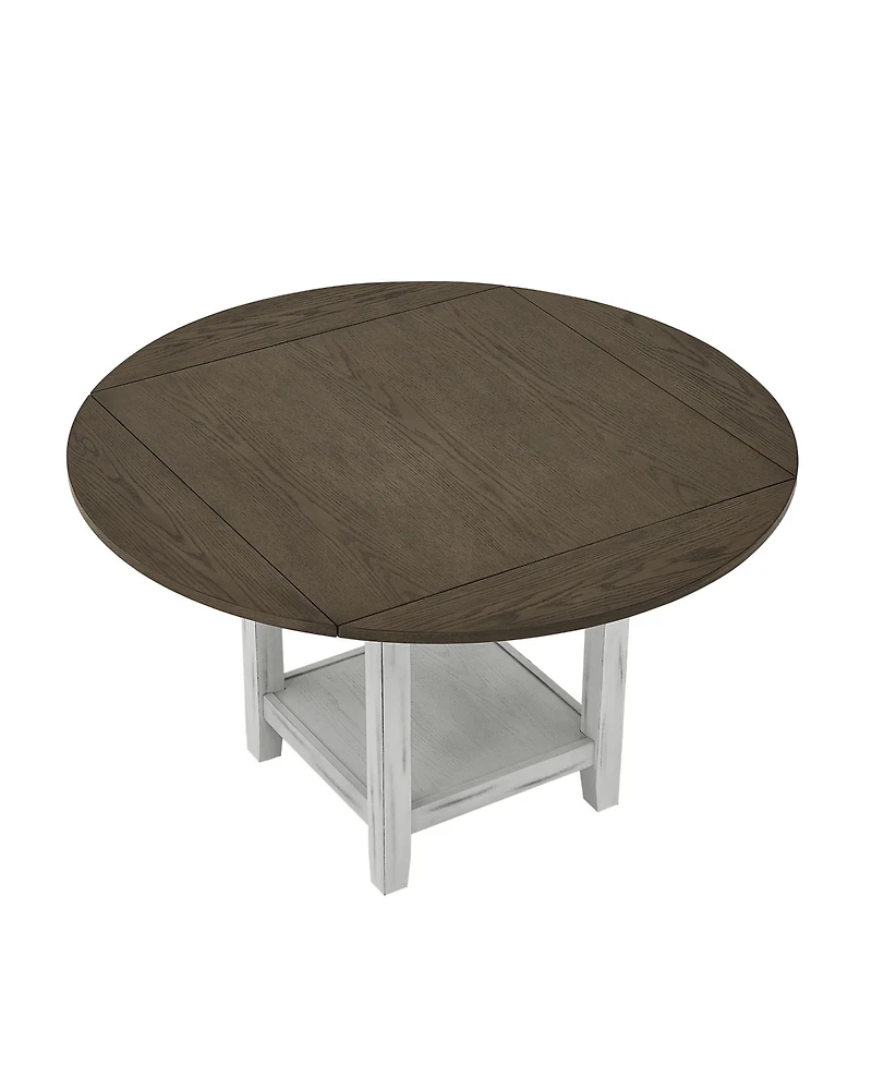 Streamdale Folding Table Seats 4, Storage, Space-Saving, Expandable