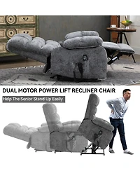 Streamdale Electric Lift Recliner Chair with Heat, Massage, & Infinite Positions (up to 350lbs)