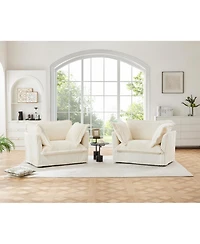 Streamdale Cozy Corduroy Armchair Set (2) for Home Spaces