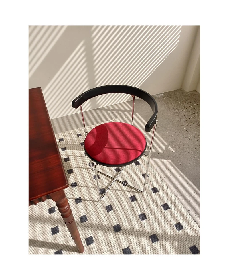 Streamdale Modern Chrome Frame Folding Chair with Wood Back