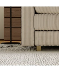 Streamdale Modular Sectional Sofa,Deep Seat Couch for Living Room, Modern L-Shaped Sofa for Living Room Bedroom Apartment,Beige