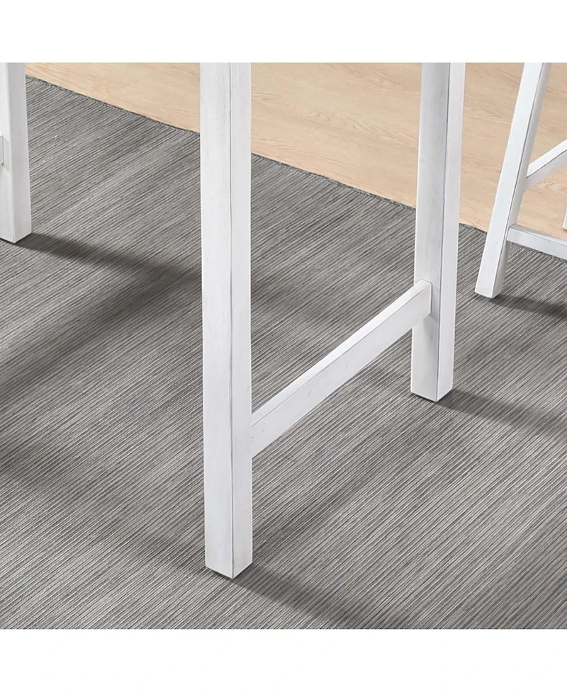 Streamdale 3 Pieces Counter Set Hanging Stool Easy To Clean For Small Space