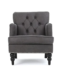 Streamdale Microfiber Club Chair W/ Diamond Tufting