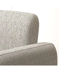 Streamdale Beige Stripe Sofa Chair with Armrests (30.9"x30.5"x30.1")