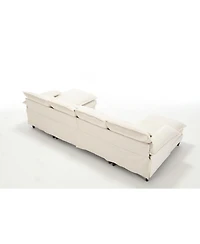 Streamdale U-Shaped Sectional Sofa with Chaise Lounge, Beige