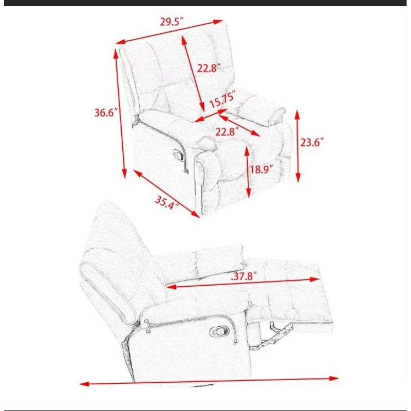 Streamdale Gray Single Chair Soft & Cozy for Small Spaces
