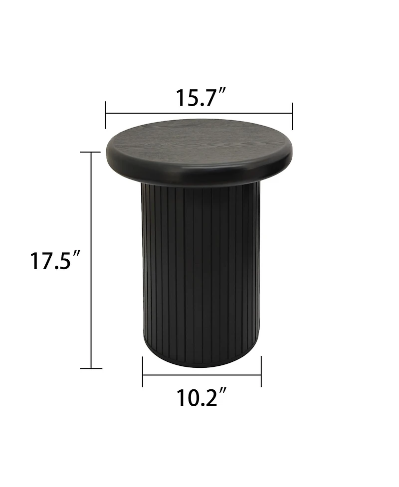 Streamdale Modern Round Coffee Table with Unique Legs