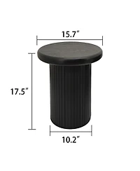 Streamdale Modern Round Coffee Table with Unique Legs