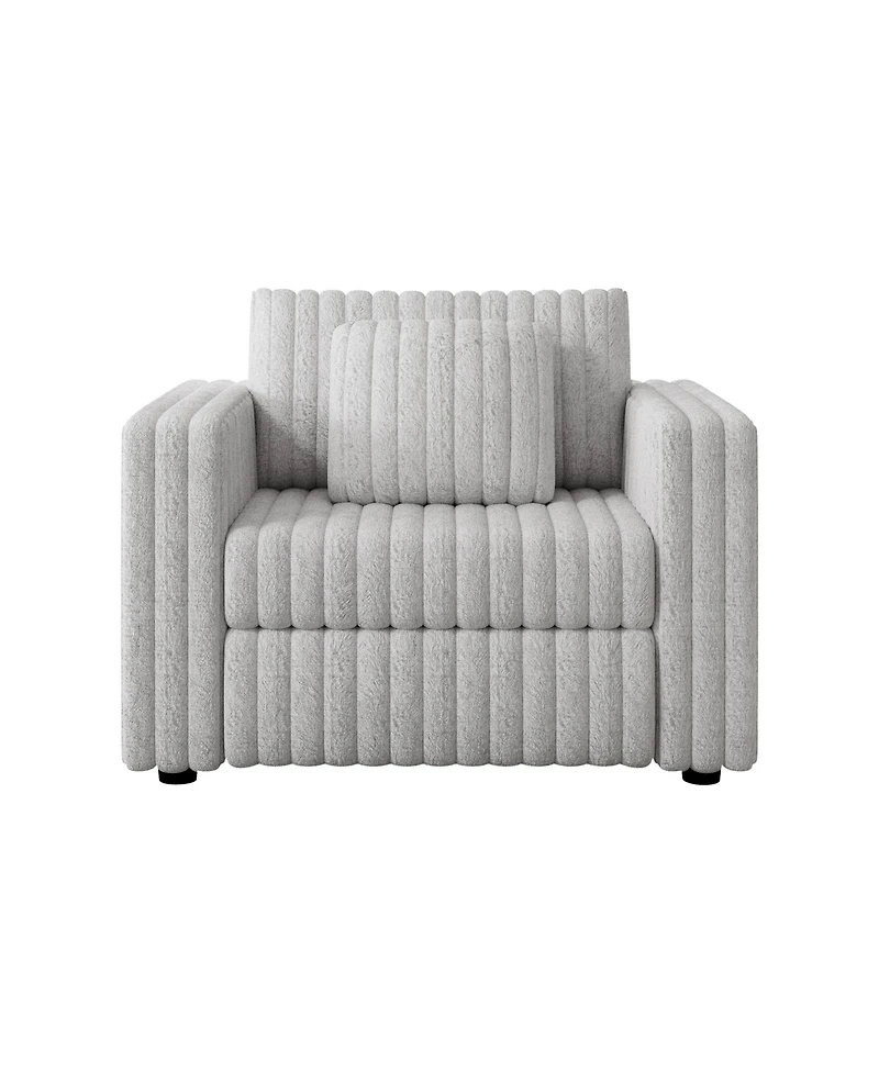 Streamdale 44.9" Modular Sofa Single - Highly Comfortable, Stylish & Functional for Bedroom & Living Room, Light gray