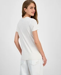 Boss Orange Women's Cotton Logo Crewneck Tee