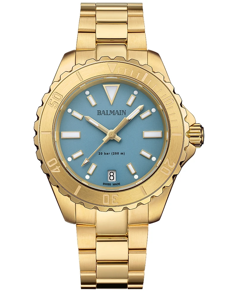 Balmain Women's Swiss Ophrys Gold Pvd Stainless Steel Bracelet Watch 35mm