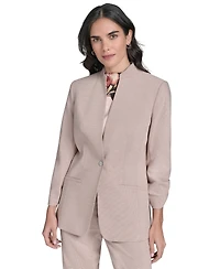 Calvin Klein Women's Textured One-Button Jacket