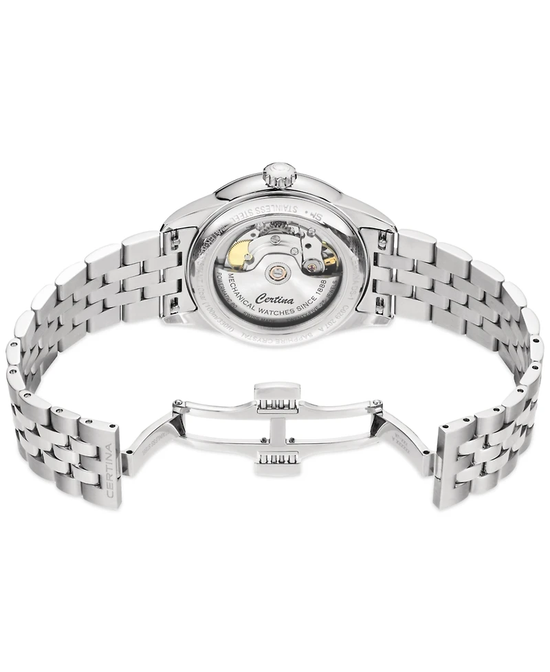 Certina Unisex Swiss Automatic Ds-1 Powermatic 80 Stainless Steel Bracelet Watch 38mm