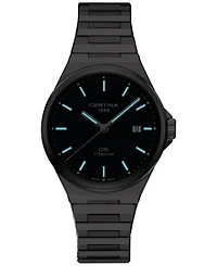 Certina Men's Swiss Ds-7 Silver-Tone Titanium Bracelet Watch 39mm