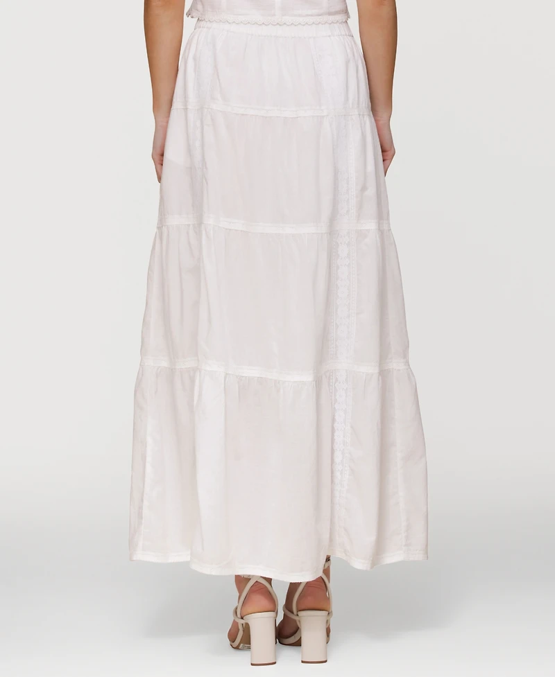 Avec Les Filles Women's Cotton Maxi Skirt