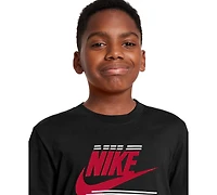 Nike Sportswear Big Boya Cotton Engineered Graphic T-Shirt