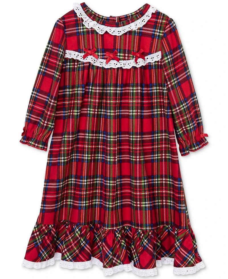 Little Me Baby Girls Plaid Nightgown