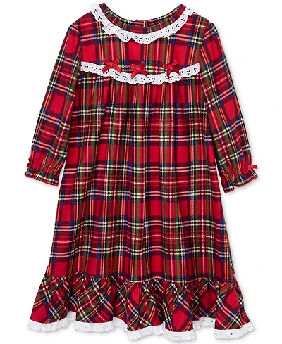 Little Me Baby Girls Plaid Nightgown