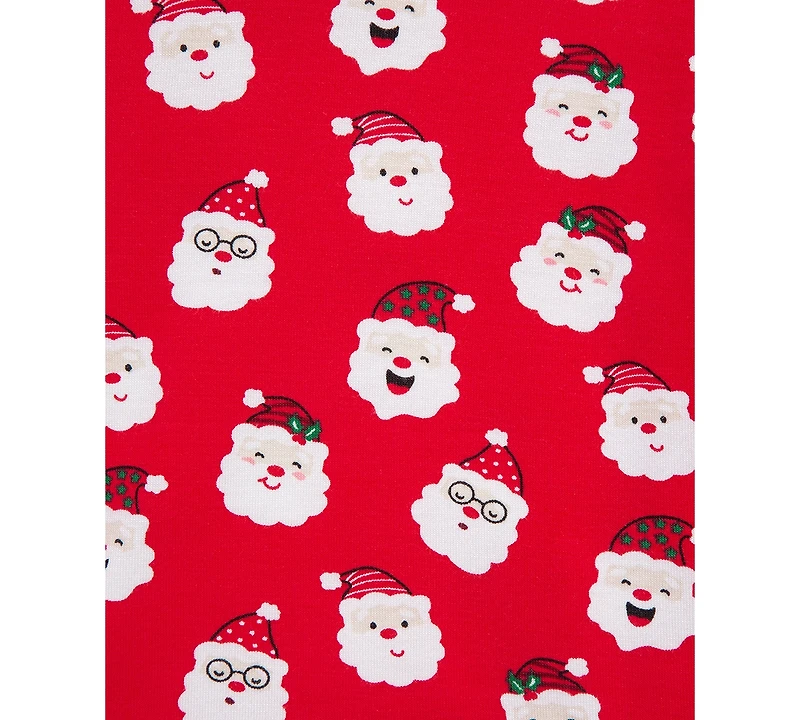 Little Me Baby Santa-Print Pajama Top & Pants, 2 Piece Set