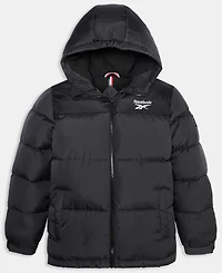 Reebok Big Boys Contrast Yoke Promo Long Sleeve Puffer Jacket