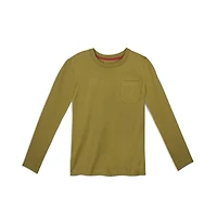 Mightly Kids Fair Trade Organic Cotton Long Sleeve Pocket T-Shirt