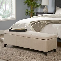 Streamdale Contemporary Storage Ottoman with Upholstered Comfort