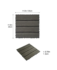Streamdale Interlocking Wpc Deck Tiles (20pcs)
