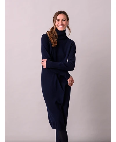 Celtic & Co. Women's Supersoft Midi Turtleneck Dress