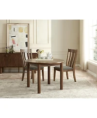 Streamdale 42" Round Retro Dining Table with Solid Wood Legs